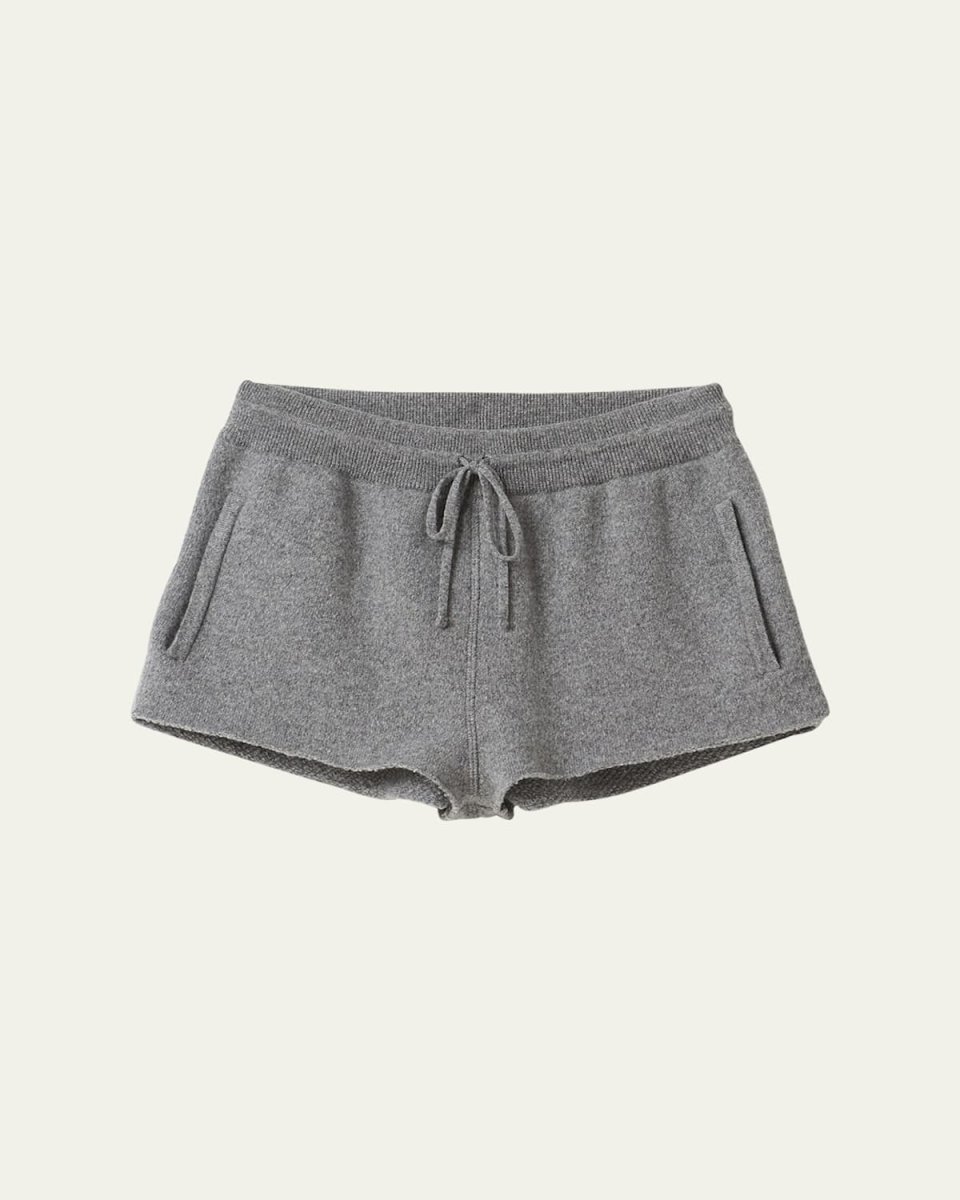 Logo Mini Shorts With Elastic Waistband And Tie